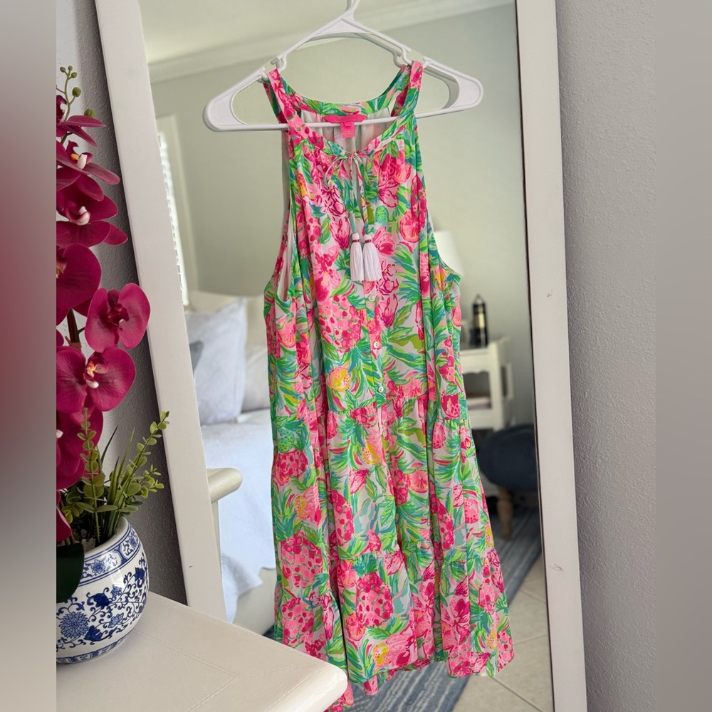 BOGO50 Lilly Pulitzer Liliana Halter Dress Like New!